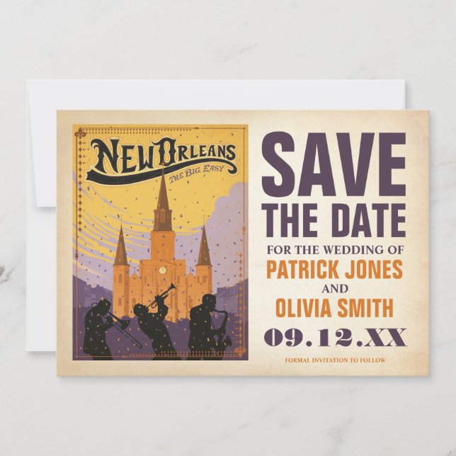 Save the Date | New Orleans, LA (Front)