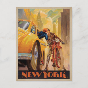 Save the Date   New York Minute Announcement Postcard