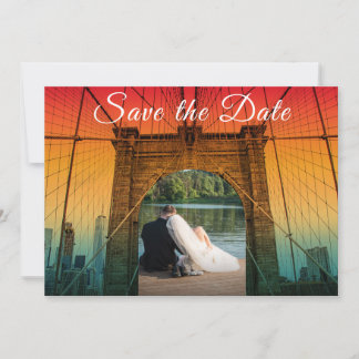 Save The Date New York Newly Weds Wedding Invitation