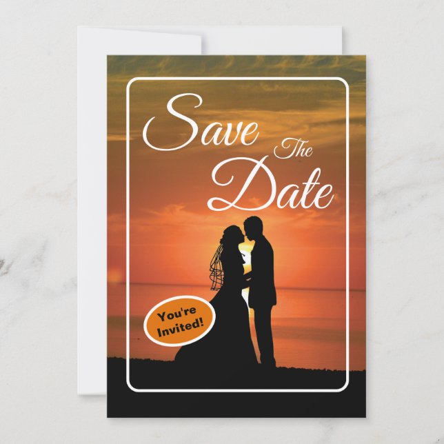 Save The Date Newly Weds Wedding Invitation (Front)