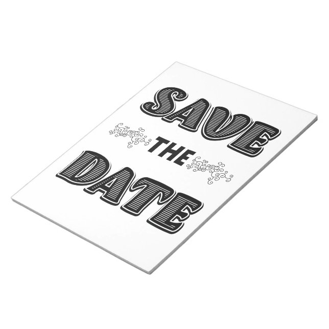 Save the Date Notepad (Angled)