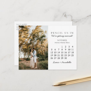 Save the Date November 2023 Calendar Month Postcard