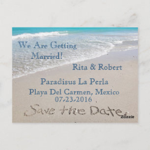 Save the Date   Ocean   Postcard Announcement Card