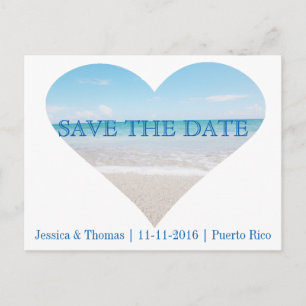 Save the Date Ocean Postcard Announcement Card