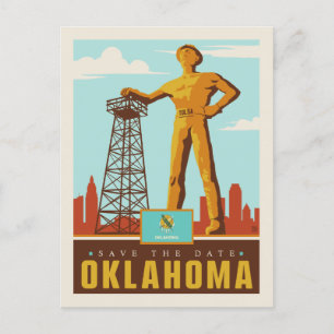 Save the Date Oklahoma Invitation Postcard
