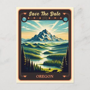 Save the Date   Oregon Invitation Postcard