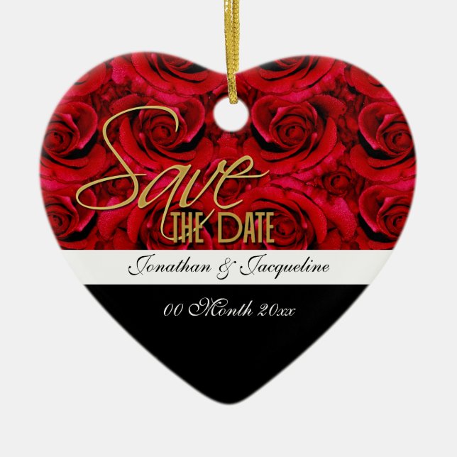 save the date ornament invitation (Front)