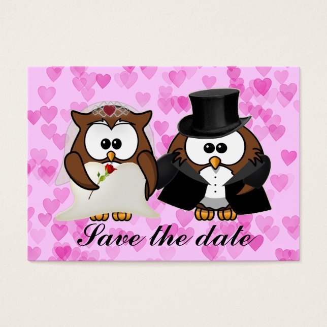 save the date owl (Front)
