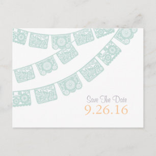 Save the Date Papel Picado Postcard