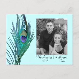 Save the Date - Peacock #2 Announcement Postcard