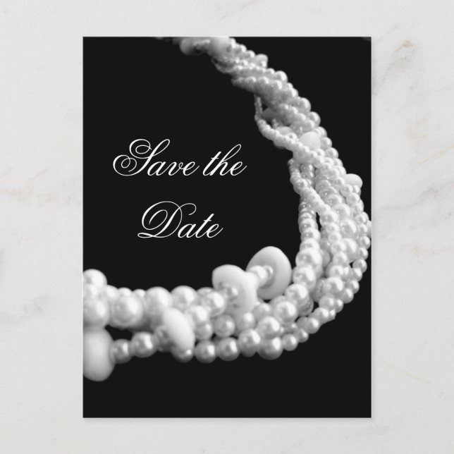 Save the Date Pearl Postcard Extended Version (Front)