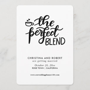 Save The Date   Perfect Blend Handwritten Script Invitation