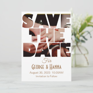 Save The Date Personalise Design