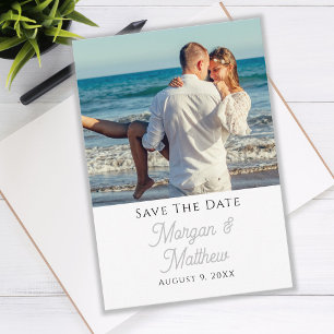 Save The Date Personalise Photo & Names Enclosure Card