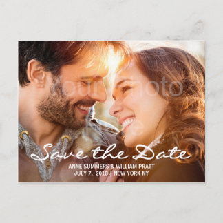 Save the Date, Personalised with Photo, Two Sided Announcement Postcard