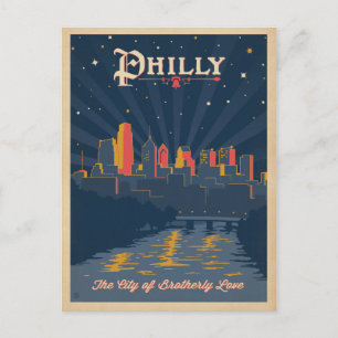 Save the Date Philadelphia, PA Announcement Postcard