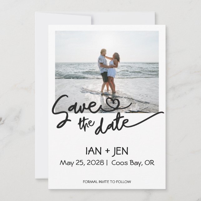 Save the Date Photo Card (Front)
