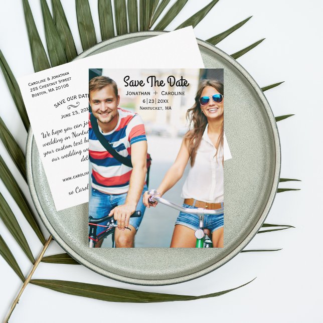 Save the Date Photo Card | Trendy, Modern, Casual (Creator Uploaded)