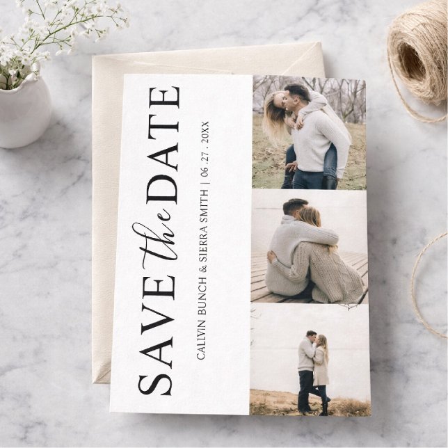 Save the Date Photo Collage Wedding Announcement (Creator Uploaded)