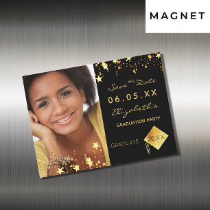 Save the Date photo graduation party 2025 magnet