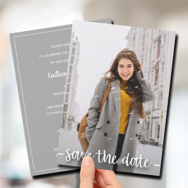 Save the Date Photo Graduation Party Invitation (Creator Uploaded)