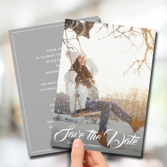 Save the Date Photo Graduation Party Invitation (Creator Uploaded)