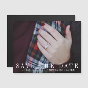 Save the Date Photo Magnet