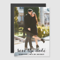 Save The Date Photo Magnetic Invitation 5x7 L