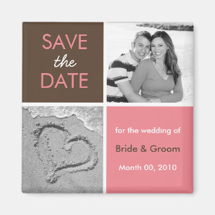 Save the Date Photo Magnets
