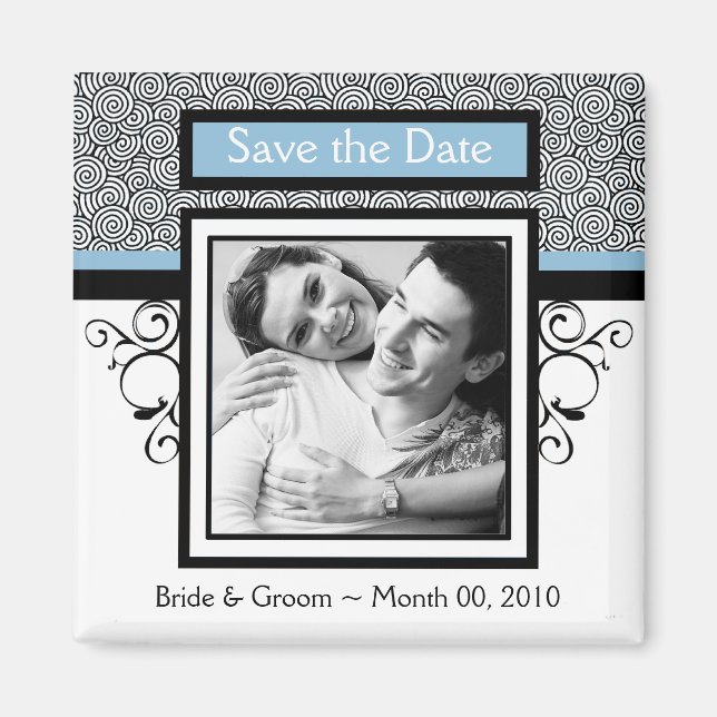 Save the Date Photo Magnets (Front)
