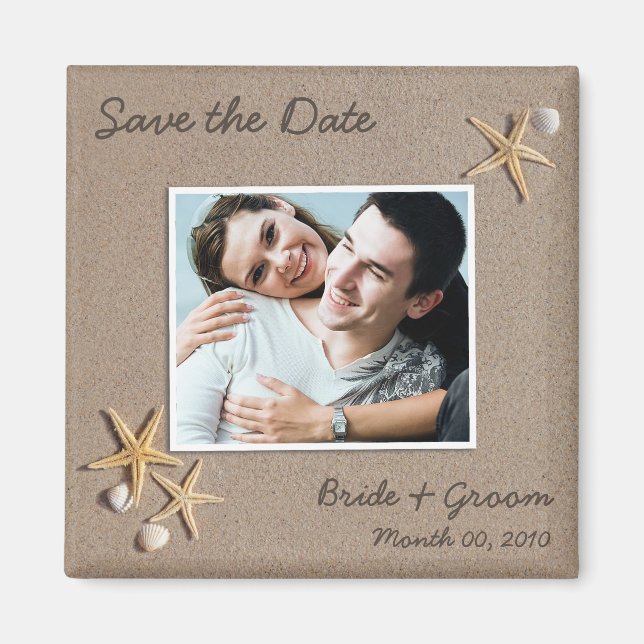 Save the Date Photo Magnets (Front)