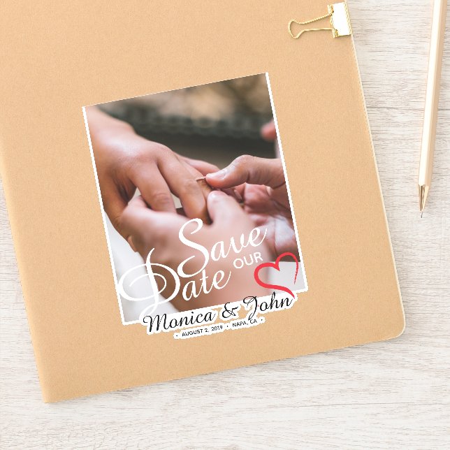Save the Date Photo Personalised (Notebook)