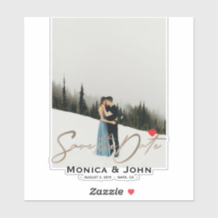 Save the Date Photo Personalised Modern