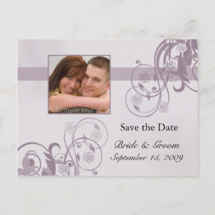 Save the Date Photo Postcard