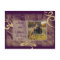 Save the Date Photo Postcard Purple/Khaki