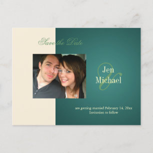 Save the Date Photo postcards, Announcement Postcard