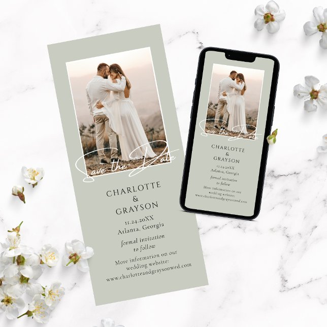 Save The Date Photo Stylish Wedding Announcement (Creator Uploaded)