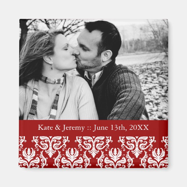 Save the Date Photo Wedding Magnet (Front)
