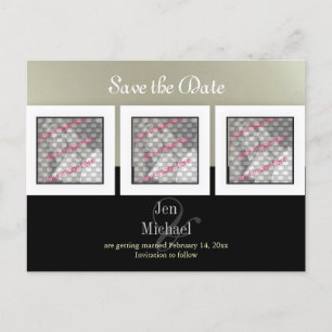 Save the Date Photos postcards, Announcement Postcard