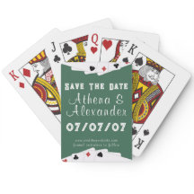 Save The Date Playing Cards