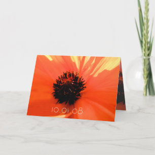 Save the Date - Poppy Invitation