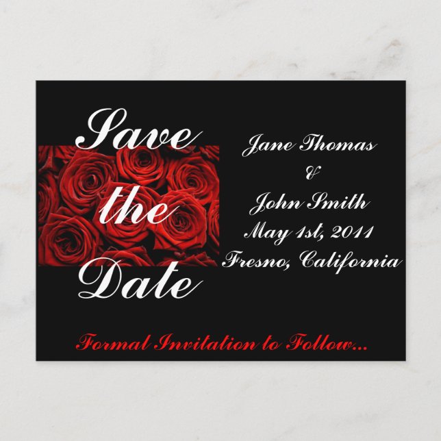 Save the Date Postcard (Front)