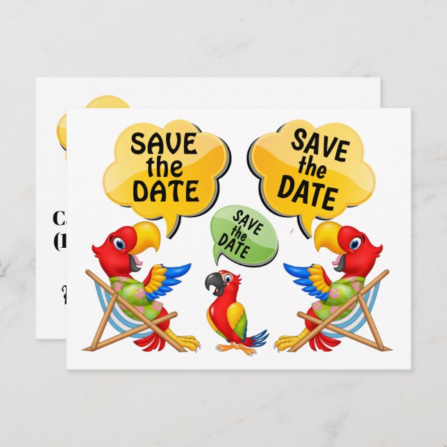 SAVE THE DATE POSTCARD (Front/Back)