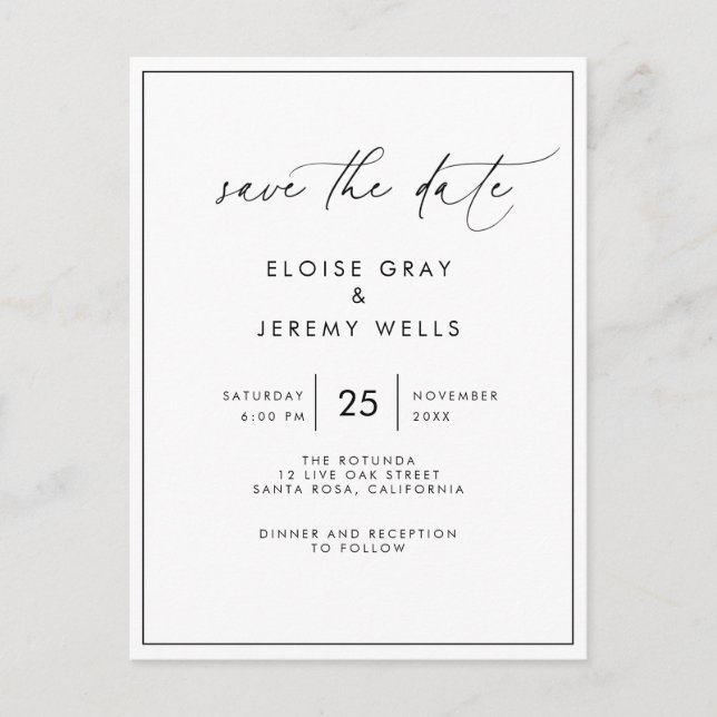 Save the Date Postcard (Front)