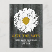 Save The Date Postcard - Barnwood Daisy