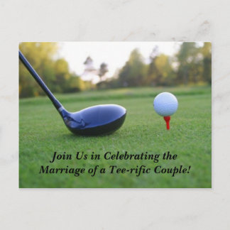 Save The Date Postcard-Golf Theme Announcement Postcard
