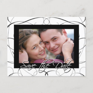 Save the Date Postcard - Swirled