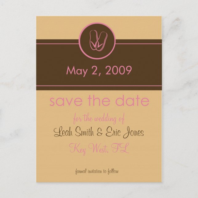 Save the Date Postcard TEMPLATE (Front)