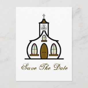 Save the Date Postcard - White Church