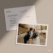 Save the Date Postcard with Photo